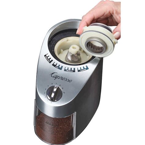 capresso metal die-cast housing conical burr coffee grinder|Capresso 560 coffee grinder parts.